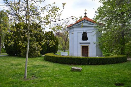Baroque chapel of St. Teresa of Ávila in Vojan Gardens