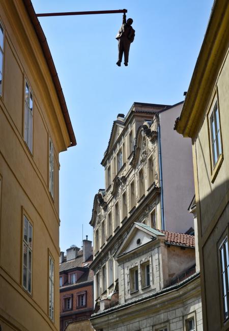 Hanging man by David Černý